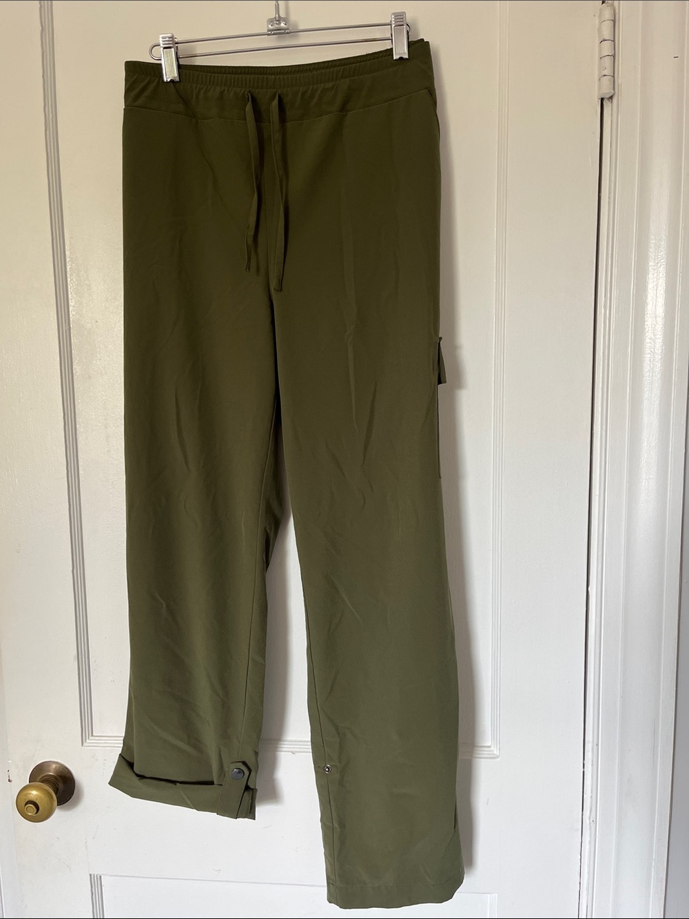 Chico's Olive Green Cargo Drawstring Pants